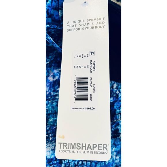 Trimshaper Women's Swimwear Water Lily Farrah Romper One Piece - Picture 5 of 6